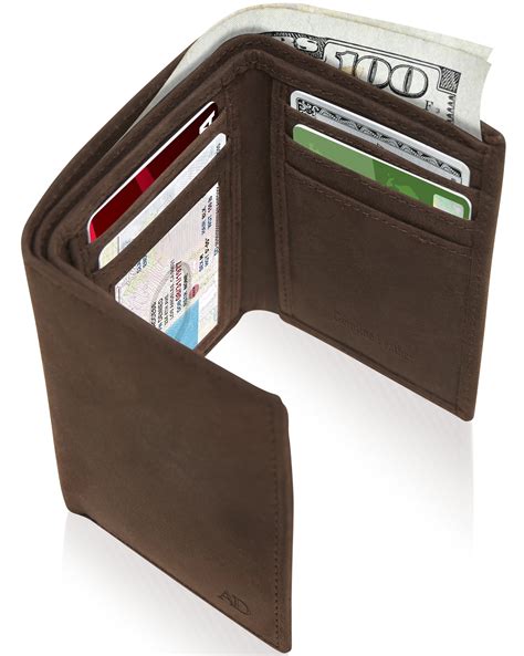 small trifold wallet men's